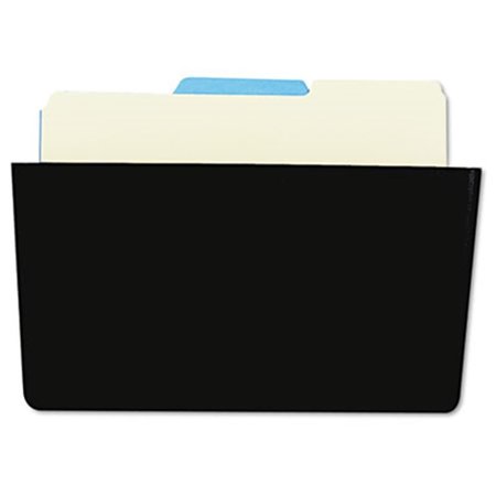 UNIVERSAL Universal 08122 Recycled Wall File- Add-On Pocket- Plastic- Black 8122